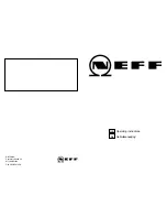 NEFF G-25 Manual preview