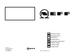 NEFF HSE-6PL403F Operating Instructions Manual preview