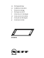 NEFF I99C68N0 Installation Instructions Manual preview