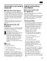 Preview for 3 page of NEFF K2134W6 Instructions For Use Manual