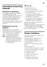 Preview for 21 page of NEFF KF12 Series Instructions For Use Manual