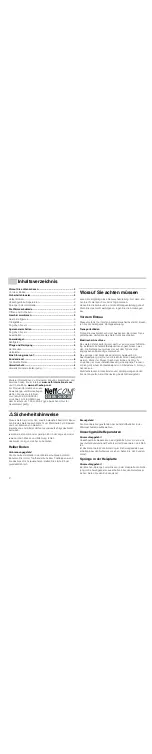 Предварительный просмотр 2 страницы NEFF N21H4 Series Instruction Manual