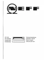 Предварительный просмотр 1 страницы NEFF N7140A0 Instruction Manual