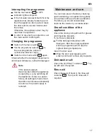 Preview for 17 page of NEFF S4930N1 Instructions For Use Manual