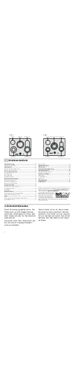 Preview for 2 page of NEFF T1.T8 Series Instruction Manual