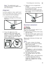 Предварительный просмотр 19 страницы NEFF VNA341U8GB Instruction Manual And Installation Instructions