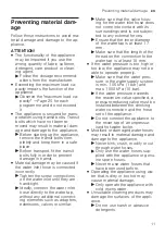 Preview for 11 page of NEFF W726UT0ES User Manual