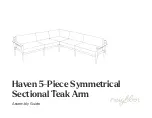 neighbor Haven 5-Piece Symmetrical Sectional Teak Arm Assembly Manual предпросмотр