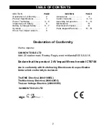 Preview for 2 page of Neilsen CT0768 Instruction Manual