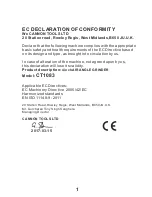 Preview for 2 page of Neilsen CT1083 Original Instructions Manual