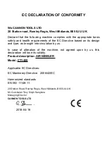 Preview for 2 page of Neilsen CT1405 Original Instructions Manual