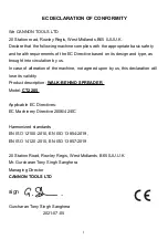 Preview for 2 page of Neilsen CT2205 Instruction Manual