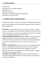 Preview for 3 page of Neilsen CT2205 Instruction Manual