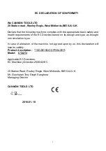 Preview for 2 page of Neilsen CT2213 Assembly And Operating Instruction