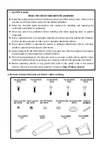 Предварительный просмотр 3 страницы Neilsen CT2213 Assembly And Operating Instruction