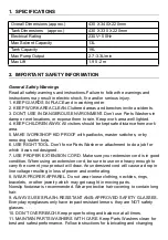 Предварительный просмотр 3 страницы Neilsen CT2599 Original Instruction