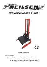 Предварительный просмотр 1 страницы Neilsen CT5511 Original Instructions Manual