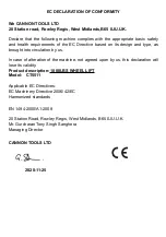 Preview for 2 page of Neilsen CT5511 Original Instructions Manual