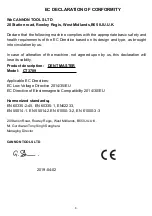 Preview for 2 page of Neilsen DENT MASTER CT3789 Original Instructions Manual