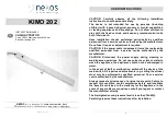 Preview for 1 page of nekos KIMO 202 User Instructions