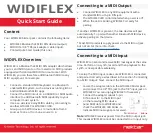 Nektar WIDIFLEX Quick Start Manual preview