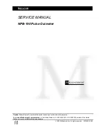 Предварительный просмотр 1 страницы Nellcor NPB-190 Service Manual