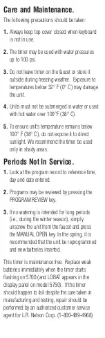 Предварительный просмотр 6 страницы Nelson 5700 User Manual