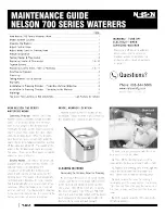 Preview for 1 page of Nelson 700 Series Maintenance Manual