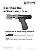 Preview for 1 page of Nelson NCD+ Instruction & Maintenance Manual