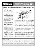 Nelson SRNV100 Operating Instructions preview