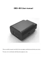 Neltronics OBD-400 User Manual preview