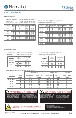 Preview for 2 page of Nemalux AR Series Installation Manual