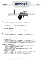 Предварительный просмотр 1 страницы Nemaxx VS75 Quick Start Manual