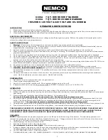 Предварительный просмотр 1 страницы Nemco 6102A-ICL Operating Instructions