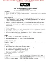 Preview for 1 page of Nemco 8300 Operating And Maintenance Instructions