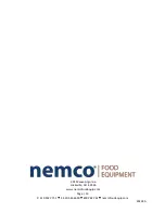 Preview for 13 page of Nemco 9101A Installation And Operating Instructions Manual