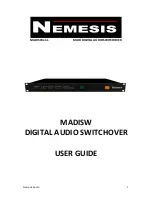 Preview for 1 page of Nemesis MADISW User Manual