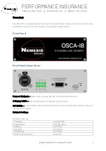 Preview for 2 page of Nemesis OSCA-I8 User Manual