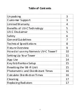 Предварительный просмотр 2 страницы Nemesis UV-C Tower 360 User Manual