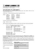 Nemic-Lambda ZUP Series Manual preview