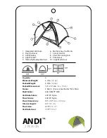 Предварительный просмотр 3 страницы Nemo Andi 2 Person Instructions For Setup