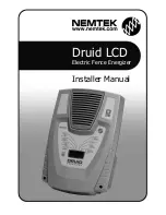 Nemtek druid LCD Installer Manual preview