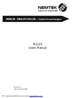 Nemtek MERLIN STEALTH M113S User Manual preview