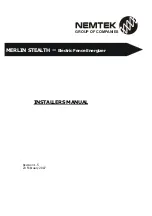 Nemtek MERLIN STEALTH MASTER Installer Manual preview