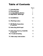 Предварительный просмотр 2 страницы Neo Car Audio Gateway Owner'S Manual