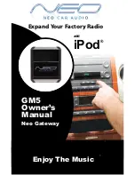 Preview for 1 page of Neo Car Audio GM5 Owner'S Manual