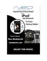 Preview for 1 page of Neo Car Audio MediaLink PODHD4GV1-BT Owner'S Manual