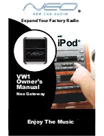 Neo Car Audio Neo Gateway VW1 Owner'S Manual preview