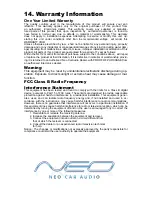 Preview for 12 page of Neo Car Audio Neo Gateway Owner'S Manual