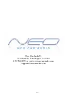 Preview for 12 page of Neo Car Audio Universal iON Instruction Manual